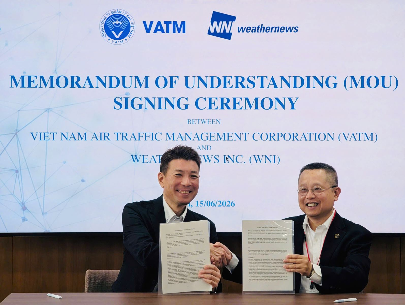 VATM signs aviation meteorology MoU with Japan's Weathernews