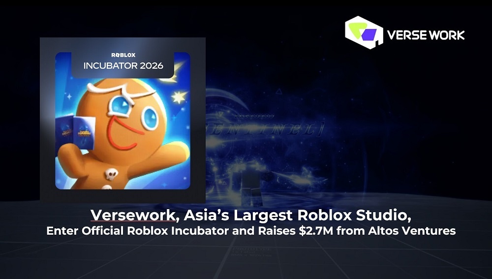 Versework, Asias Largest Roblox Studio, Enters Official Roblox Incubator and Raises $2.7M from Altos Ventures