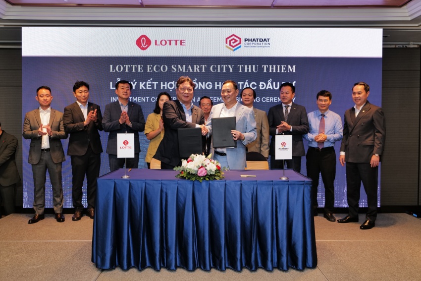 Lotte Group, Phat Dat sign agreement for Thu Thiem Eco Smart City
