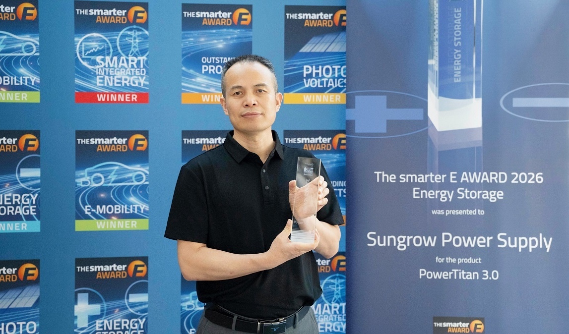 Sungrow's PowerTitan 3.0 wins The smarter E AWARD 2026