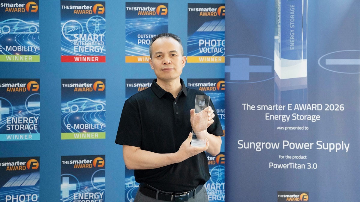 Sungrows PowerTitan 3.0 wins The smarter E AWARD 2026