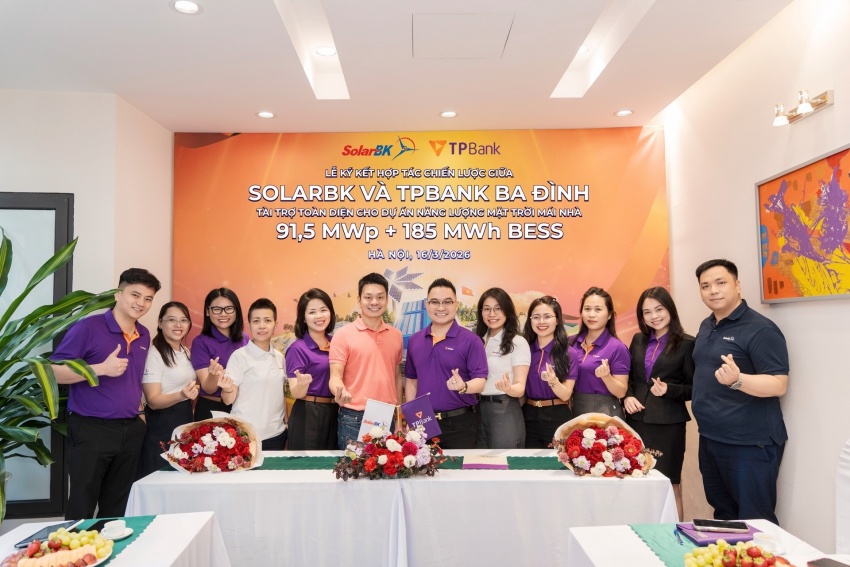SolarBK, TPBank sign financing deal for solar-plus-storage project
