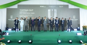 Topping out Parc Hanoi - a Grade A office building in Starlake Tay Ho Tay