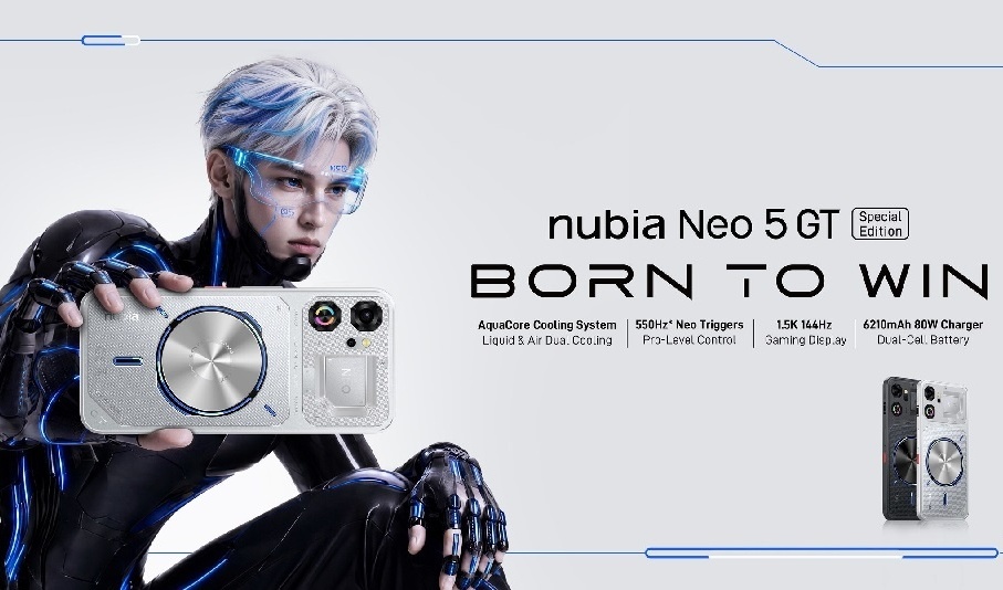 nubia launches Neo 5 GT with dual active cooling system