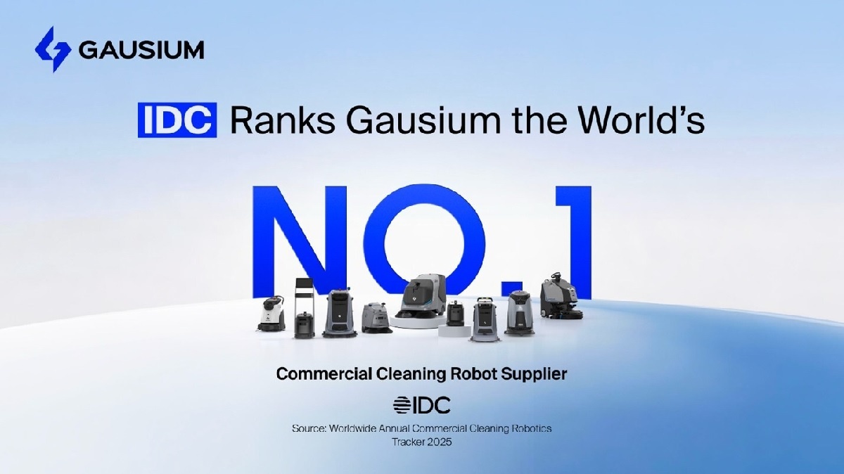 Gausium Ranked Worlds No.1 Commercial Cleaning Robot Supplier by IDC, Shifting From Flagship Wins to Scalable Growth