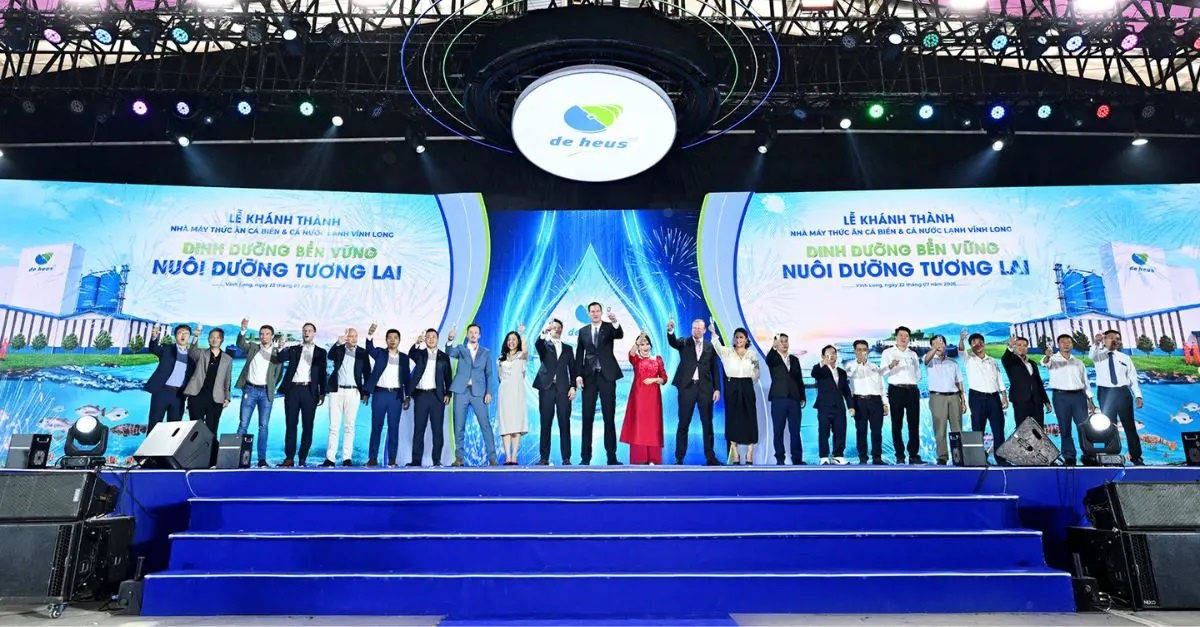 De Heus opens a marine and cold-water fish feed mill in Vinh Long