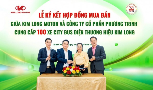 Kim Long Motor to supply 100 electric buses to Phuong Trinh Buslines
