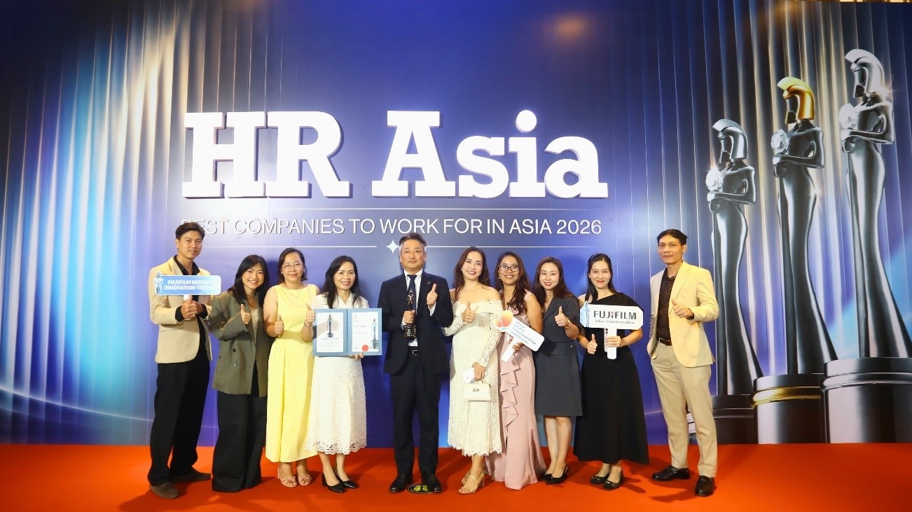 FUJIFILM Business Innovation Vietnam honoured at HR Asia Awards