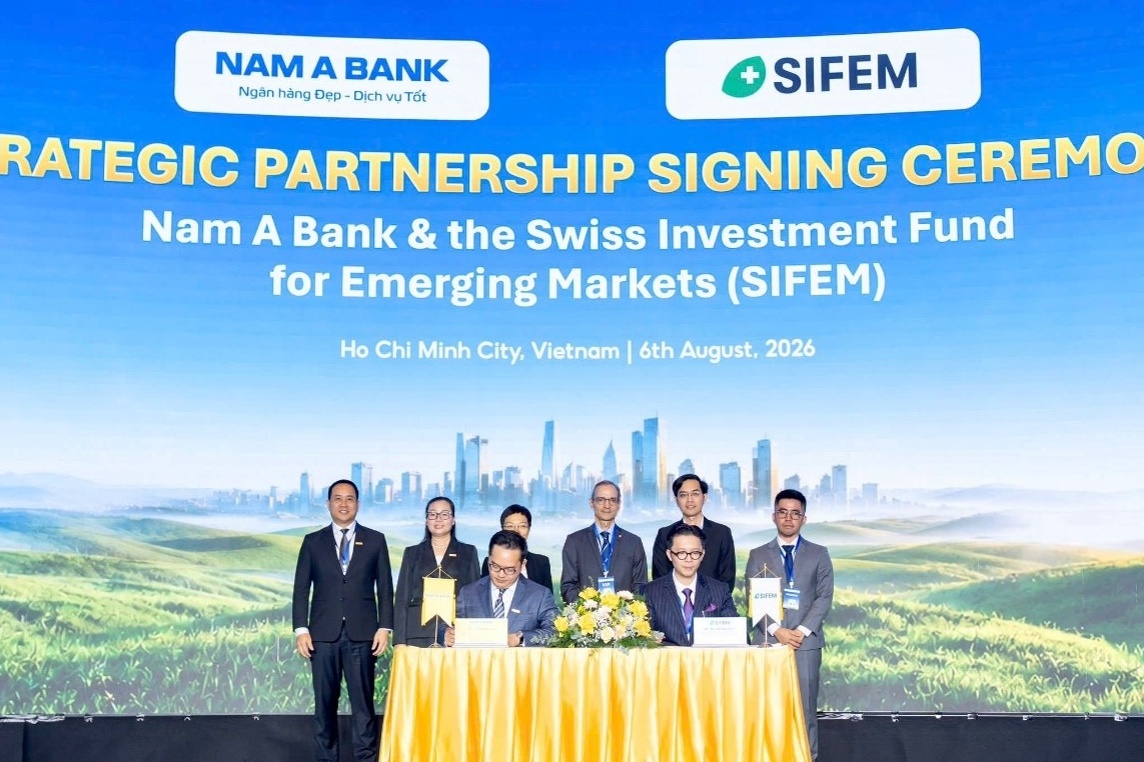 Nam A Bank secures green capital from Switzerland, bringing international fundraising to nearly $350 million