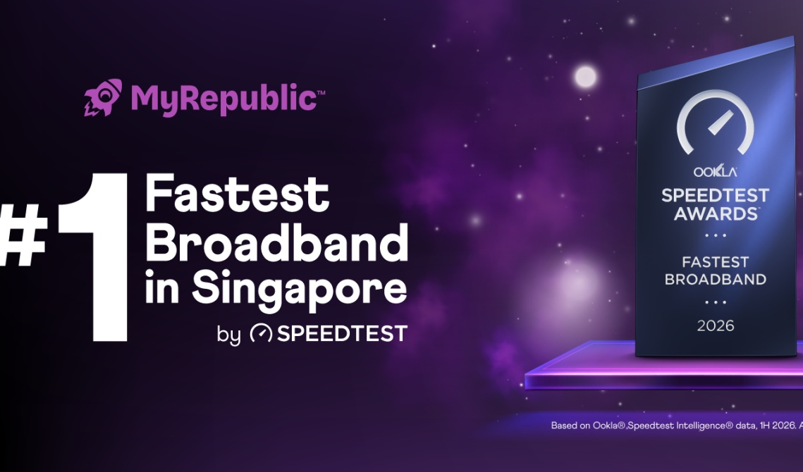 MyRepublic secures Ookla award for fastest broadband speed