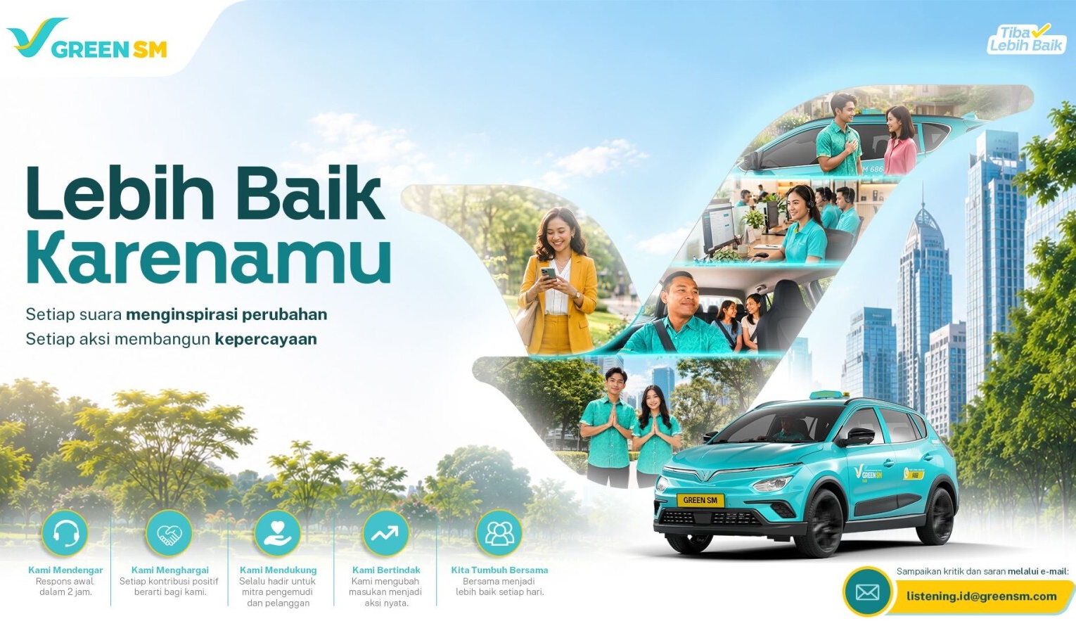 Green SM launches Indonesian customer feedback program across transport services