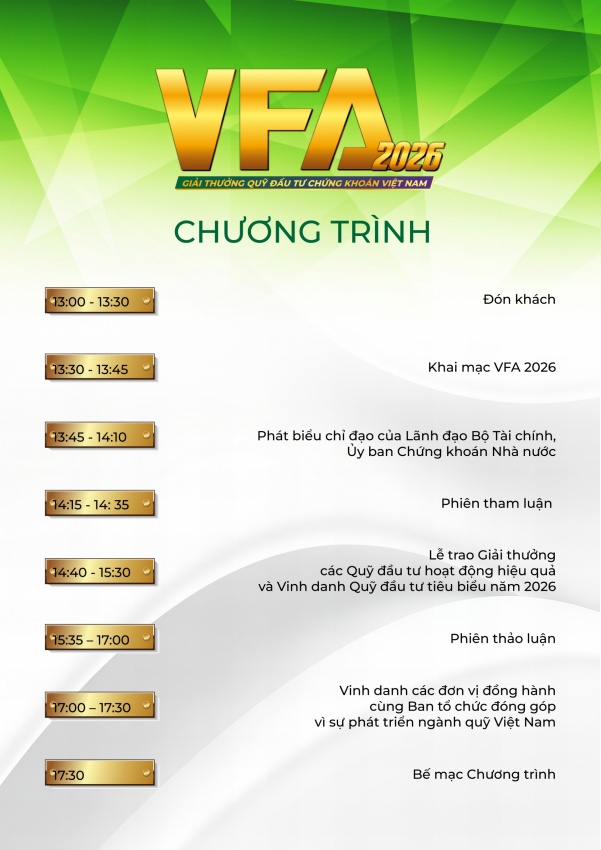 VFA 2026 to honour Vietnam’s securities investment funds for the first time