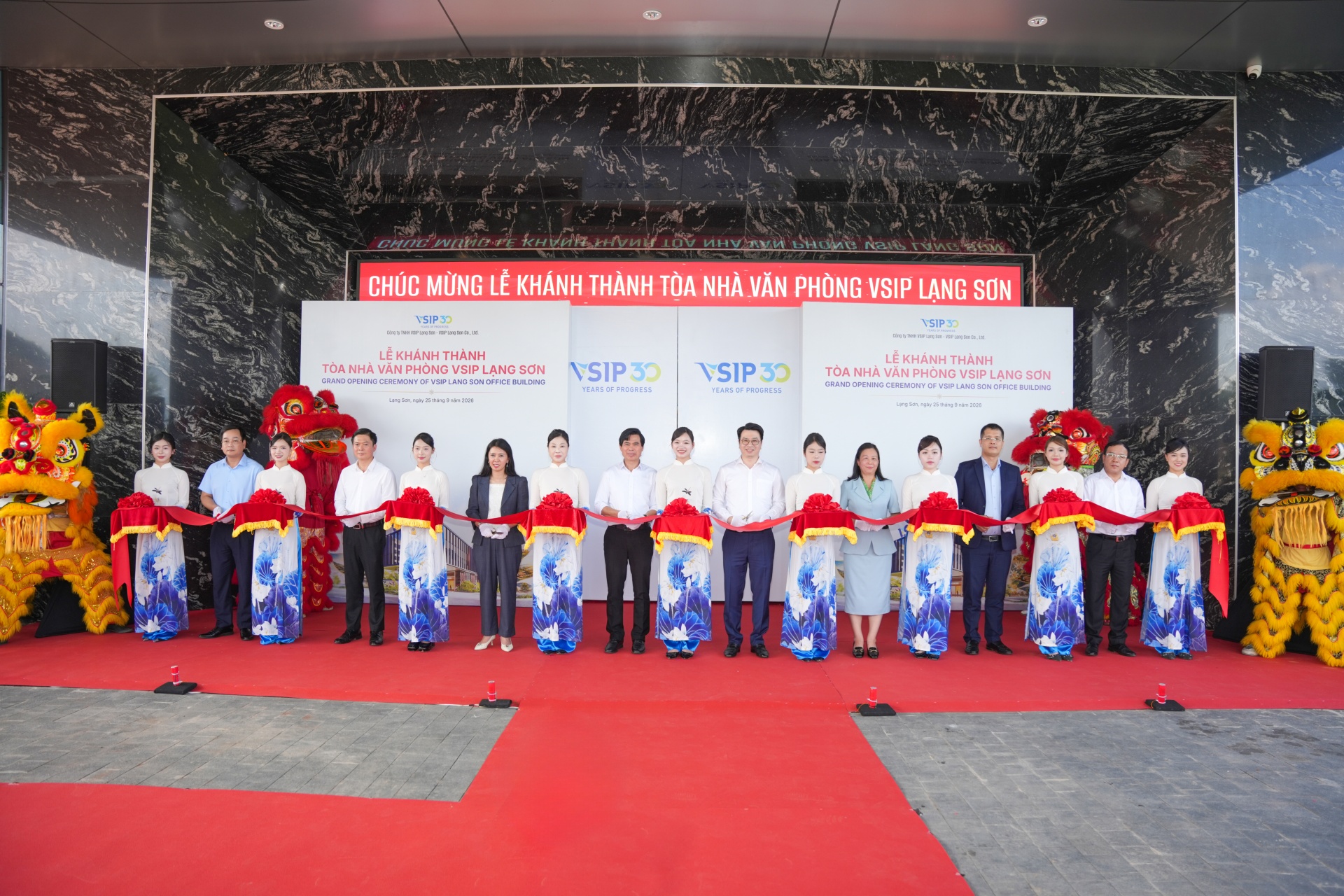 VSIP Lang Son gains momentum as office building opens and first factory breaks ground