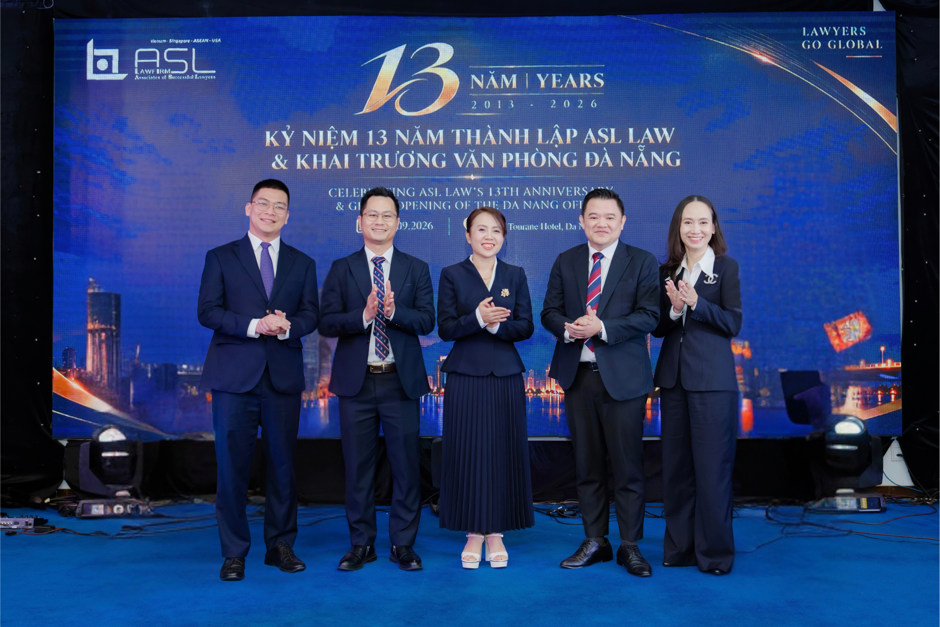 ASL Law’s Partners at the firm’s 13th anniversary celebration and Danang office opening ceremony. Photo: ASL Law