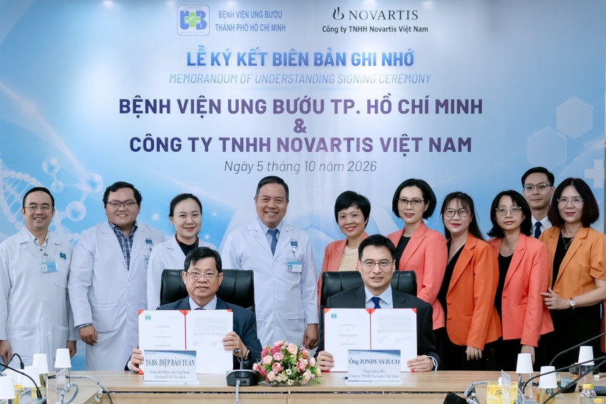 Ho Chi Minh City Oncology Hospital signs MoU with Novartis Vietnam