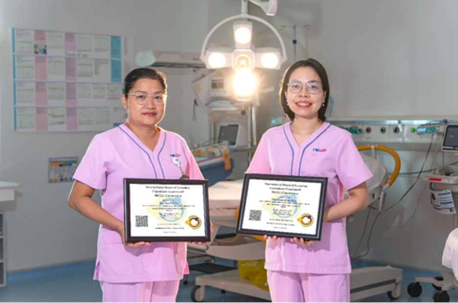 Two Vietnamese midwives earn IBCLC certification in breastfeeding counselling