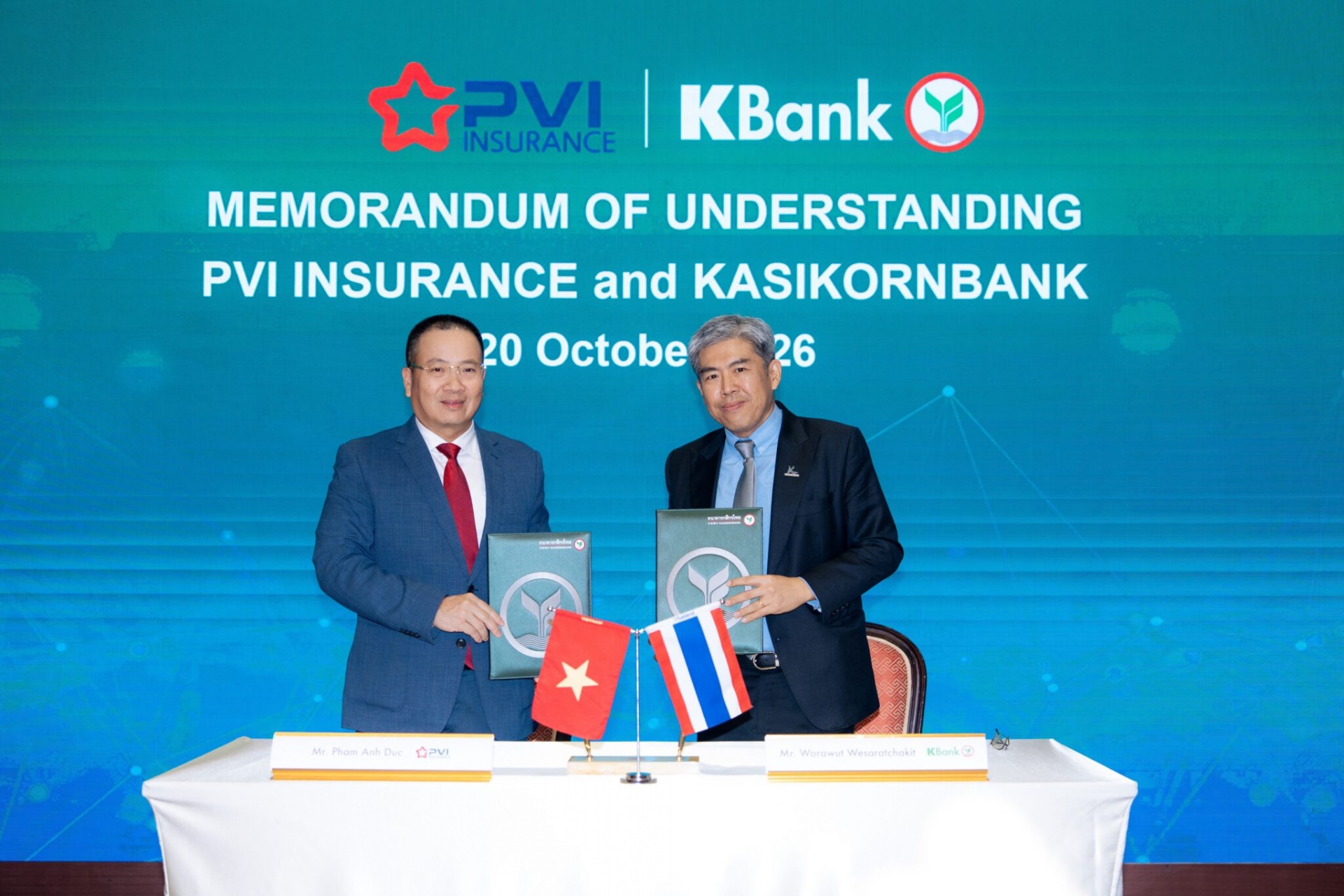 PVI Insurance and KBank sign MoU on cooperation
