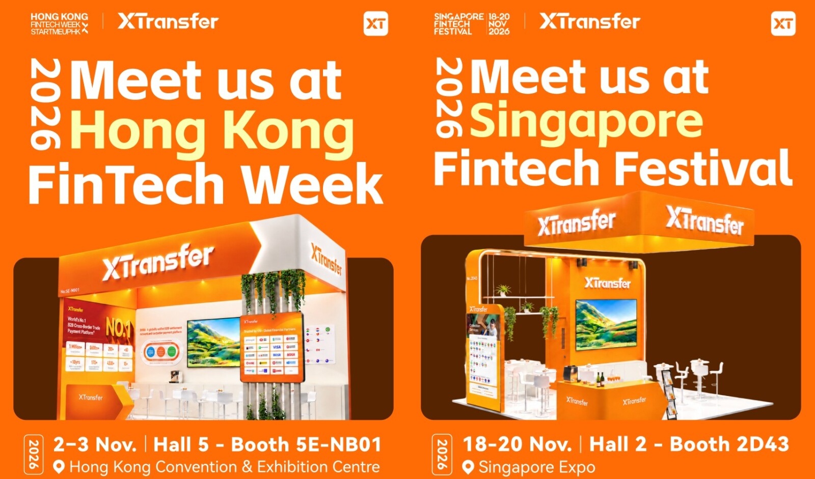 XTransfer joins Hong Kong and Singapore fintech summits as sponsor