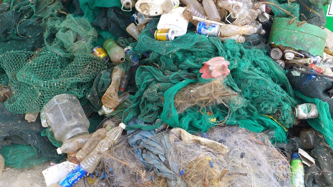 Up until mid-December, Fishing for Litter gathered over 1,600kg of waste
