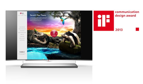 LG OLED TV microsite wins 2013 iF design award