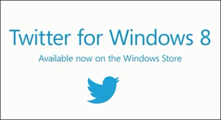 Twitter application is ready on Windows 8
