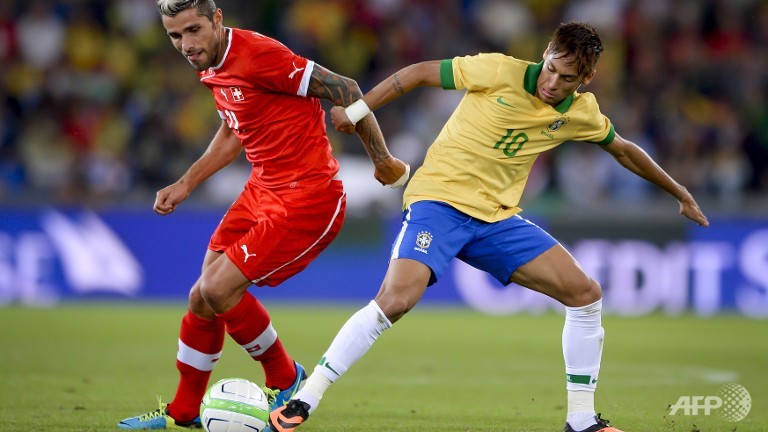 alves own goal sees switzerland sink brazil