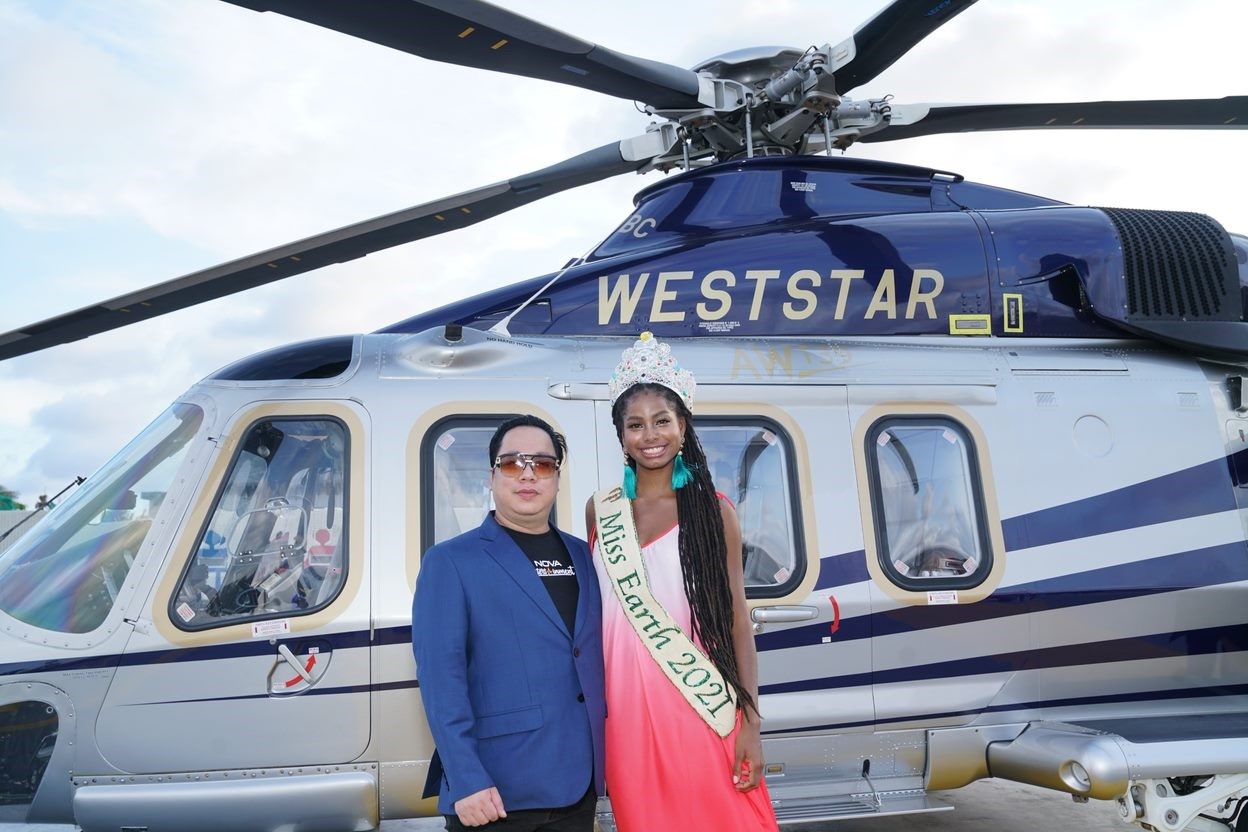 Miss Earth 2021 explores Phan Thiet by helicopter on her visit to Vietnam