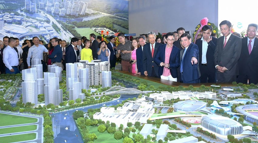 500 million saigon sports city proceeds with a bridge linking north and south areas