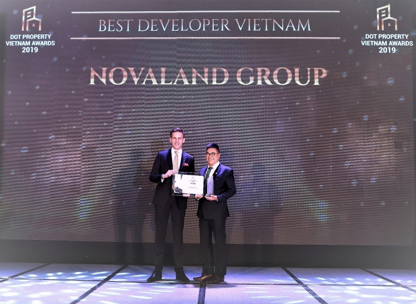 novaland won best developer vietnam at dot property awards 2019