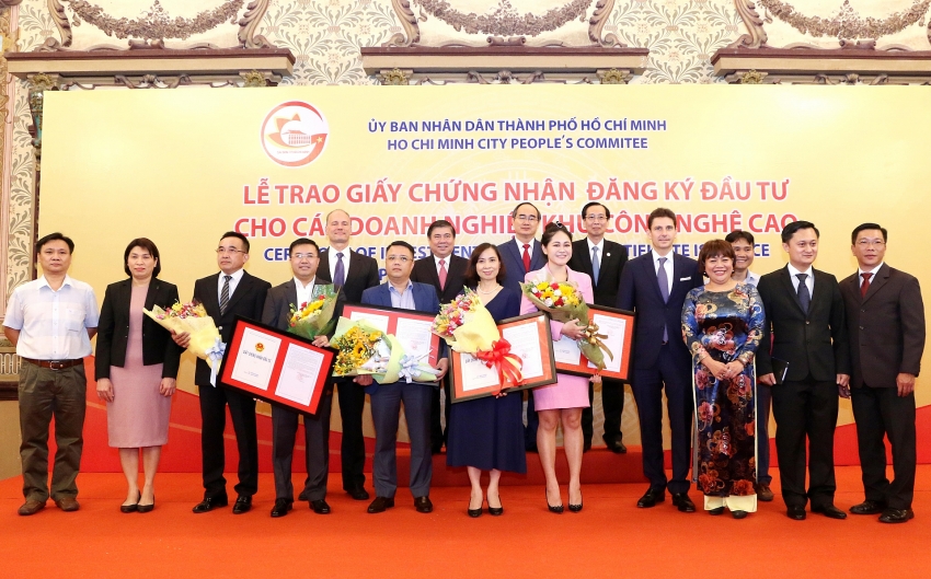 ho chi minh city grant investment certificates to nine projects