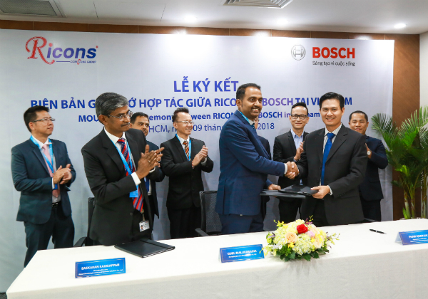 Bosch and Ricons team up for real estate and construction