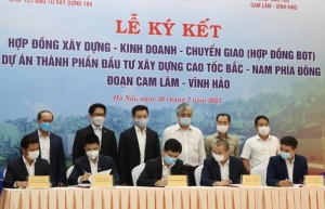Vietnam signs contract of third PPP section of North-South Expressway