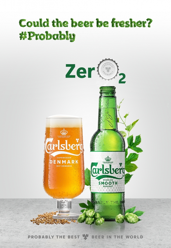 carlsberg launches new high tech zero2 cap for fresher beer