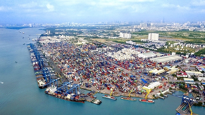 Idle containers at Tan Cang Cat Lai Port in South Vietnam reduce 15 per cent