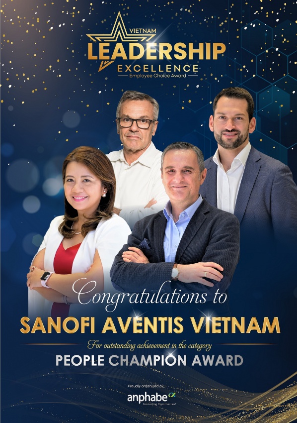 Senior management board of Sanofi Vietnam awared Vietnam Excellence award