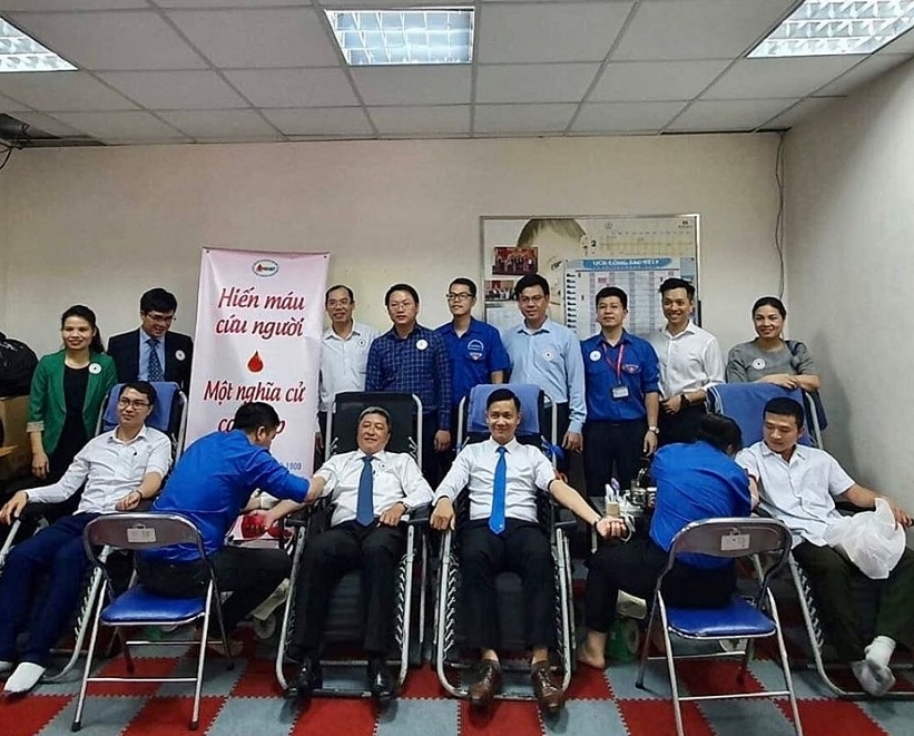 Blood donation at meeting on 2019 Health Youth Work