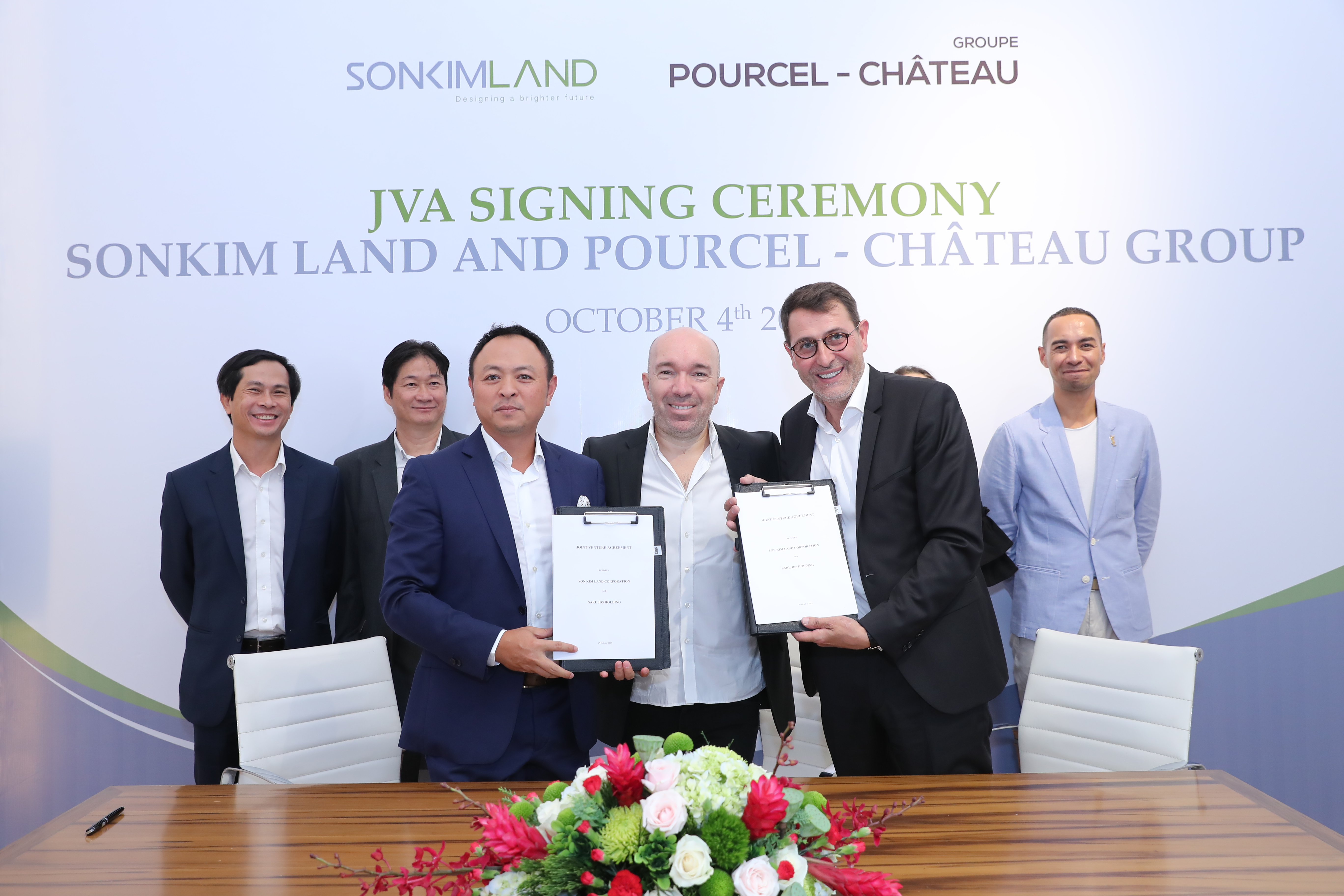 SonKim Land shakes hands with famous food brand Pourcel Château