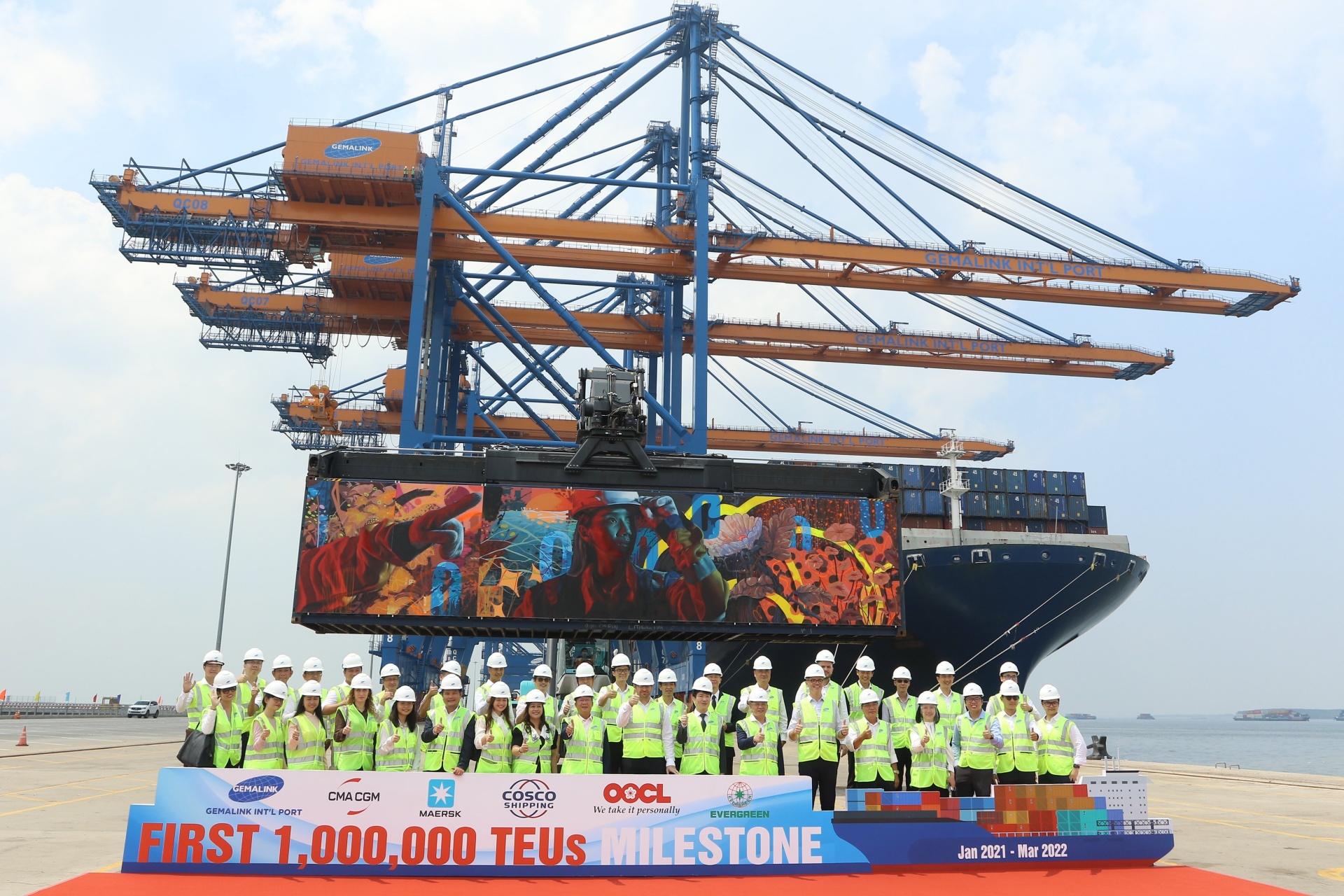 Gemalink Port marks its first million TEUs throughput after one year of operation