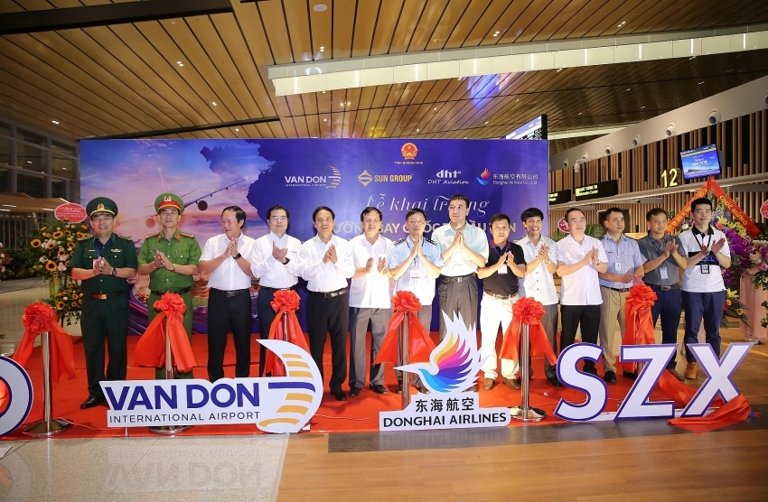 Van Don International Airport receives first international flight