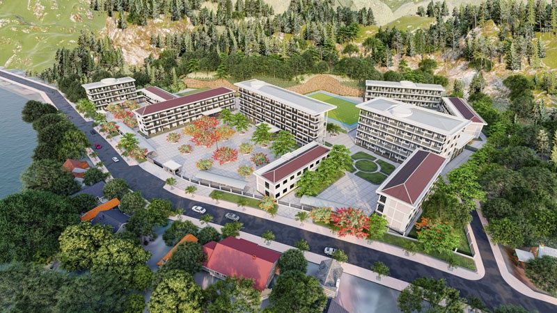 Nghe An province kicks off high school building with funding from Trung Nam Group