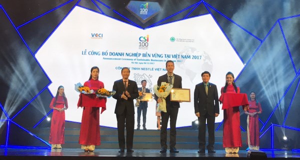 Nestlé Vietnam receives a Sustainable Business title