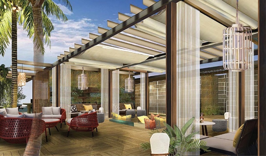 Artist’s impression of the Sky Lounge and Pool that will open in December 2021