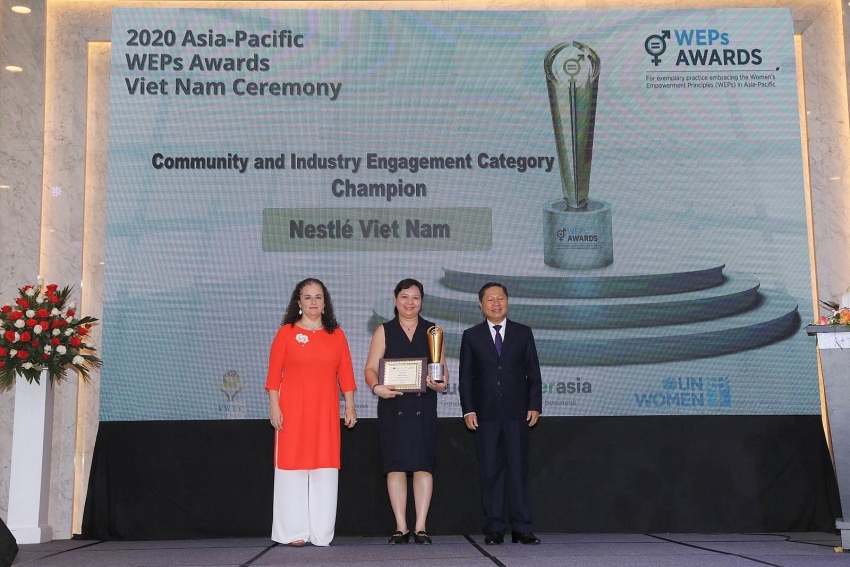 nestle vietnam receives two un women awards for advancing gender equality