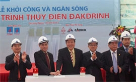 Hydro-electric power plant built in central Vietnam