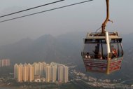 icy trip for tourists as hk cable car stalls