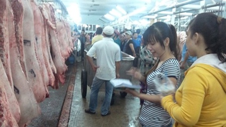 ho chi minh citys biggest pork wholesale market