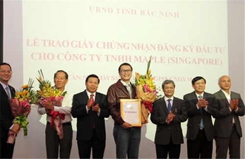 singapore firm gets bac ninh licence