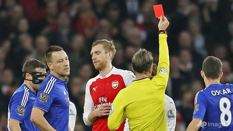 costa got mertesacker sent off says wenger