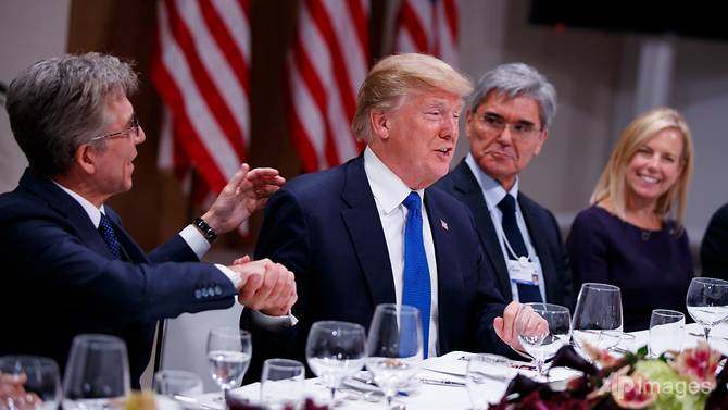 Trump touts 'America First' to sceptical Davos elite