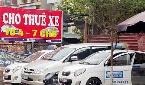 car rental market busy before tet holiday